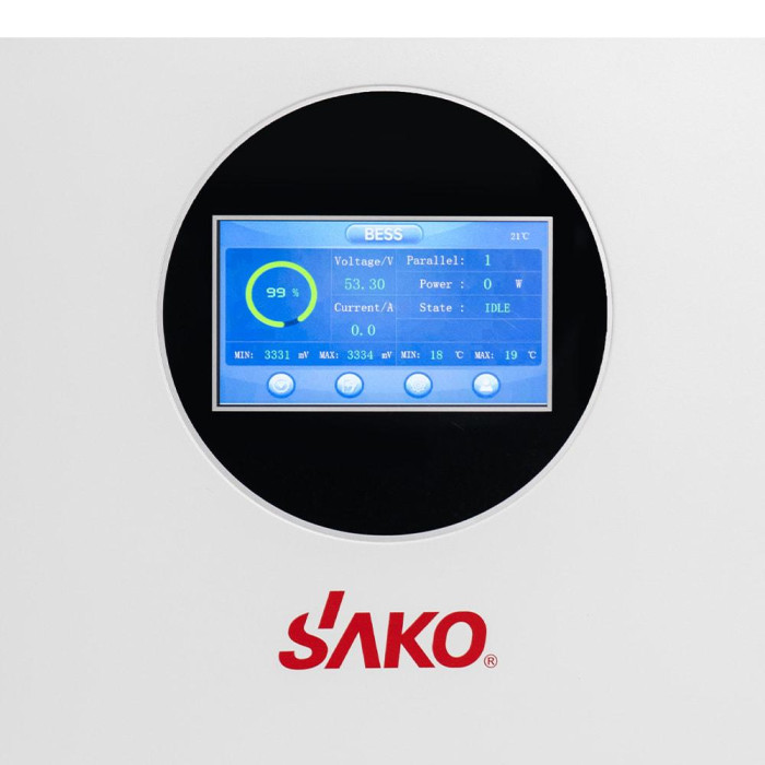 Літій-залізо-фосфатна акумуляторна батарея LiFePO4 Sako Li-Sun Series SK-51.2V300Ah 51.2 В 300 А·год 15360 Вт·ч