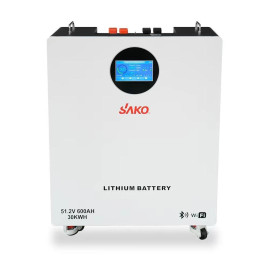 Літій-залізо-фосфатна акумуляторна батарея LiFePO4 Sako Li-Sun Series SK-51.2V600Ah 51.2 В 600 А·год 30720 Вт·ч