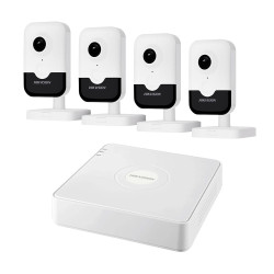 Комплект IP-відеоспостереження на 4 камери Hikvision IP-Video Kit 4x4Mp (C) Mic WiFi