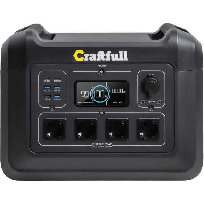 Портативна зарядна станція Craftfull CP2400