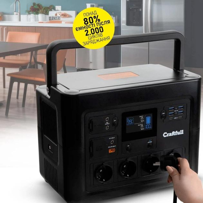 Портативна зарядна станція Craftfull Powerstation Fast Charge PS1800