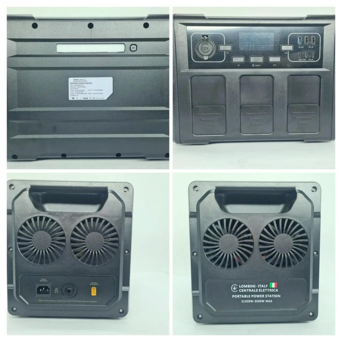 Зарядна станція LOMBINI S1500-3000W Чорний (Black)