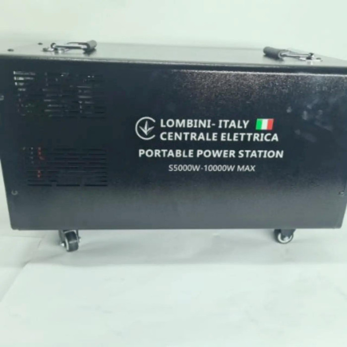 Зарядна станція на коліщатках LOMBINI S5000-10000W із швидкою зарядкою Чорний (Black)