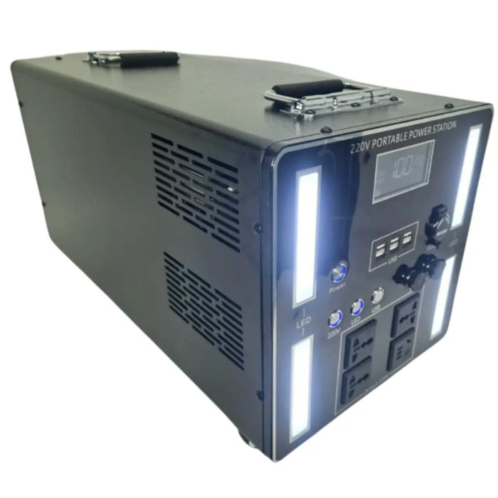 Зарядна станція на коліщатках LOMBINI S5000-10000W із швидкою зарядкою Чорний (Black)