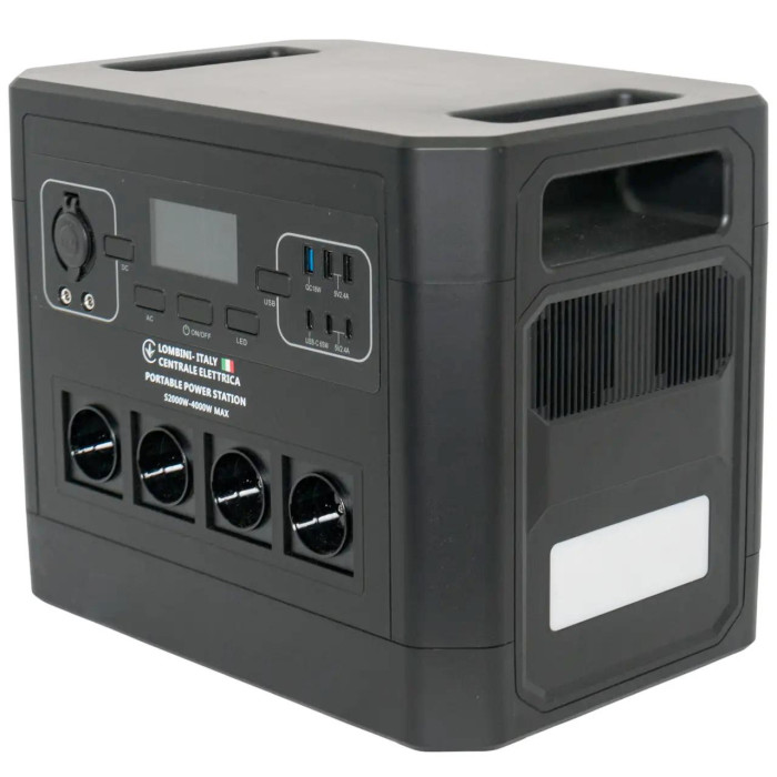 Зарядна станція LOMBINI S2000-4000W Чорний (Black)