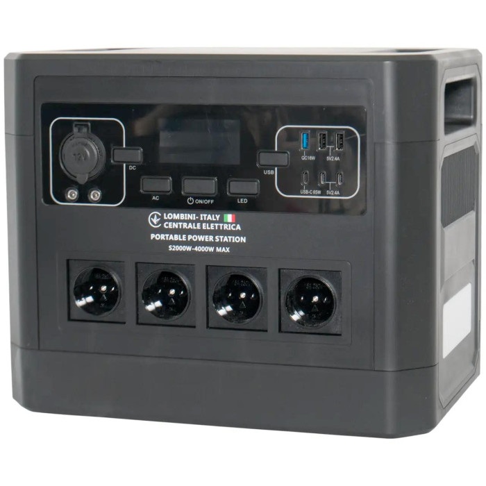 Зарядна станція LOMBINI S2000-4000W Чорний (Black)