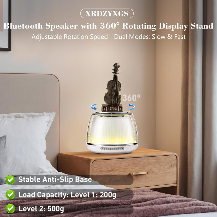 Портативна bluetooth колонка (Динамік) XRDZYXGS з динамічним RGB-підсвічуванням White