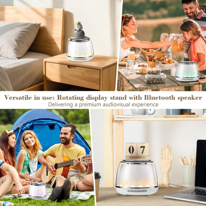 Портативна bluetooth колонка (Динамік) XRDZYXGS з динамічним RGB-підсвічуванням White