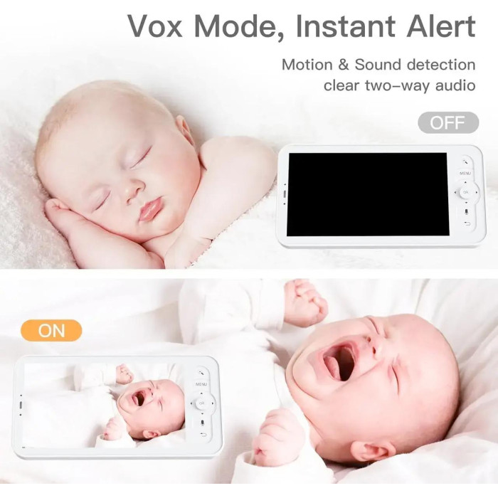 Видеоняня ARENTI 2K HD Baby Monitor White Б/У