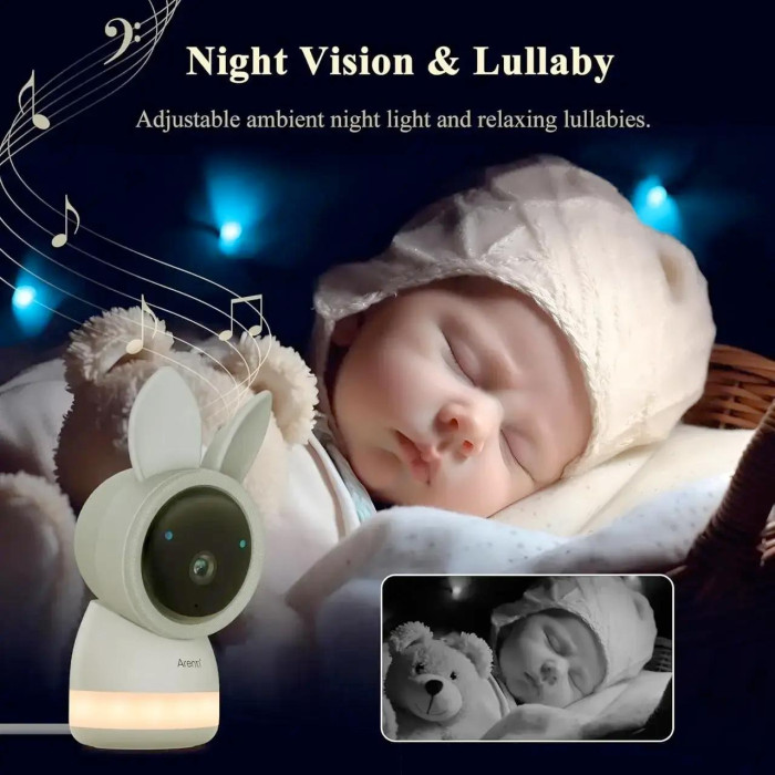 Видеоняня ARENTI 2K HD Baby Monitor White Б/У
