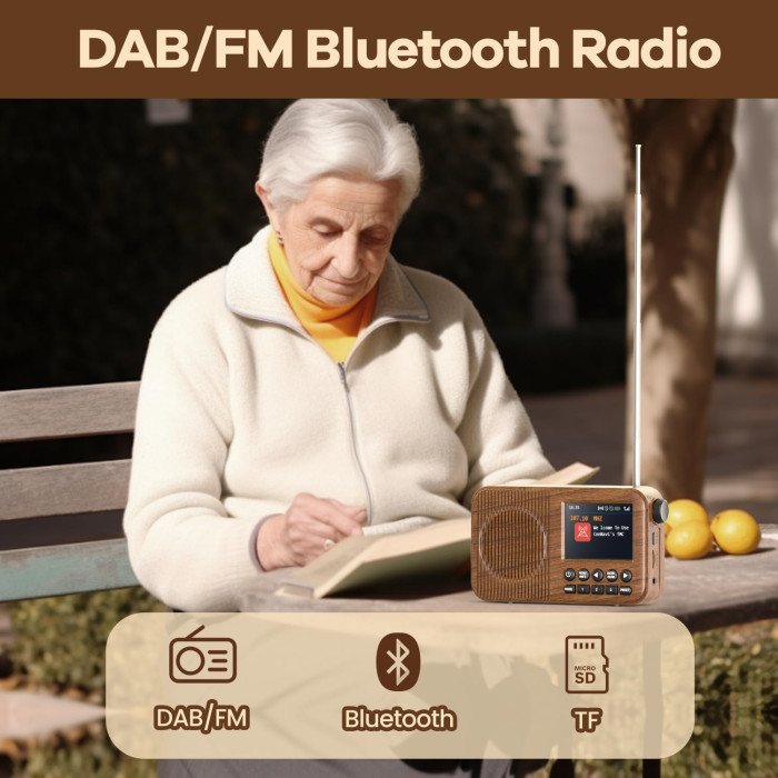 Портативне DAB/DAB Plus/FM радіо Arafuna DR112T