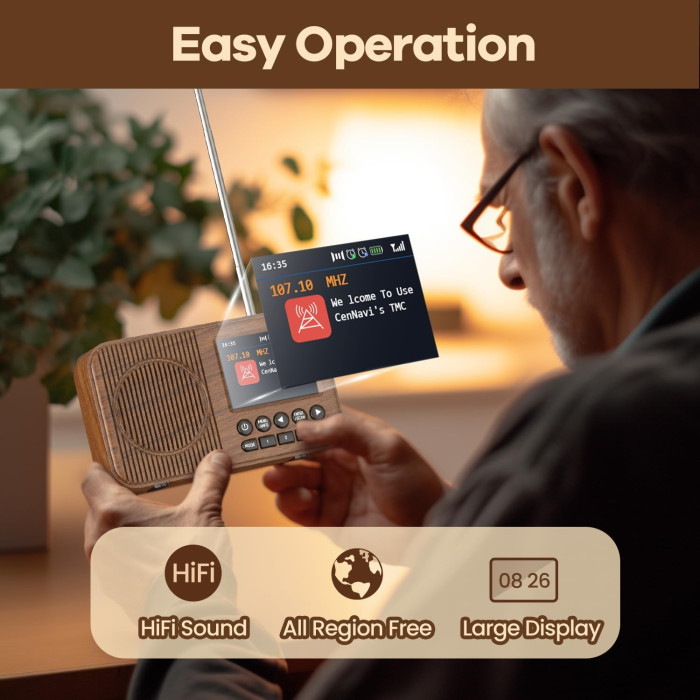 Портативне DAB/DAB Plus/FM радіо Arafuna DR112T