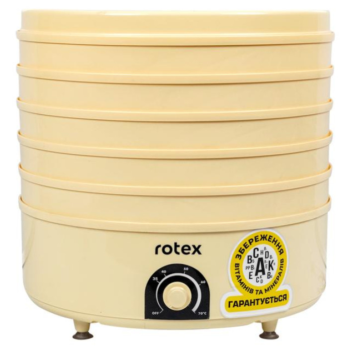Сушилка для овощей и фруктов ROTEX RD660-Y с лотком для пастилы
