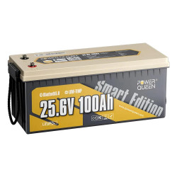 Акумуляторна батарея літій-залізо-фосфатна з Bluetooth 25.6В 100А·год LiFePO4 Power Queen P24V100-100-BASIC-BT-8-A160