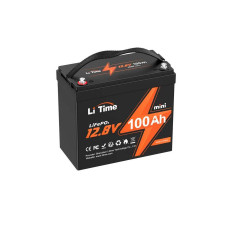 Акумуляторна батарея літій-залізо-фосфатна 12.8В 100А·год LiFePO4 LiTime Mini L12V100-100-MINI-16-A60