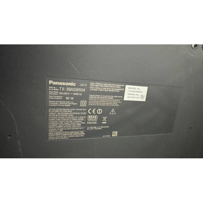 Телевизор Panasonic TX-39ASW504 Black Б/В