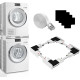 Універсальний комплект для встановлення пральних машин та сушарок Watchen machine and Dryer White