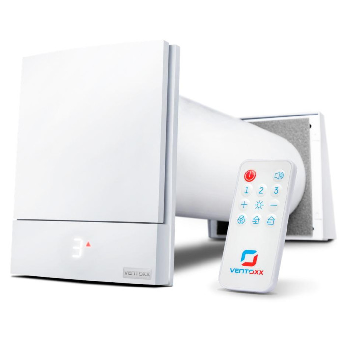 Рекуператор Ventoxx Harmony з пультом дистанційного керування і зовнішньою кришкою (повітропровід 0.5 м)