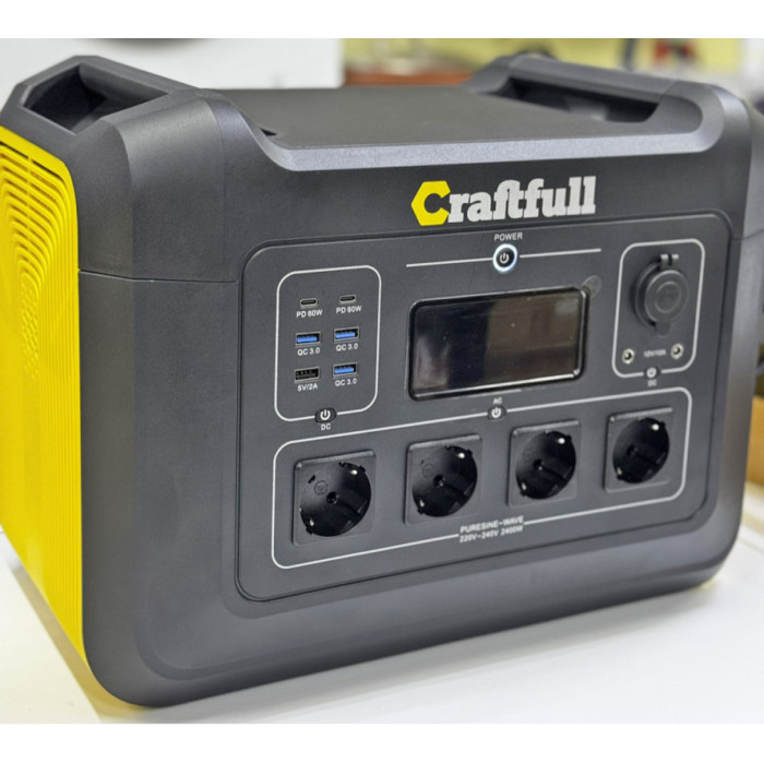 Зарядна станція Craftfull CP-2400 із сонячною панеллю