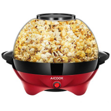 Домашня попкорниця електрична Aicook RH-906 Red