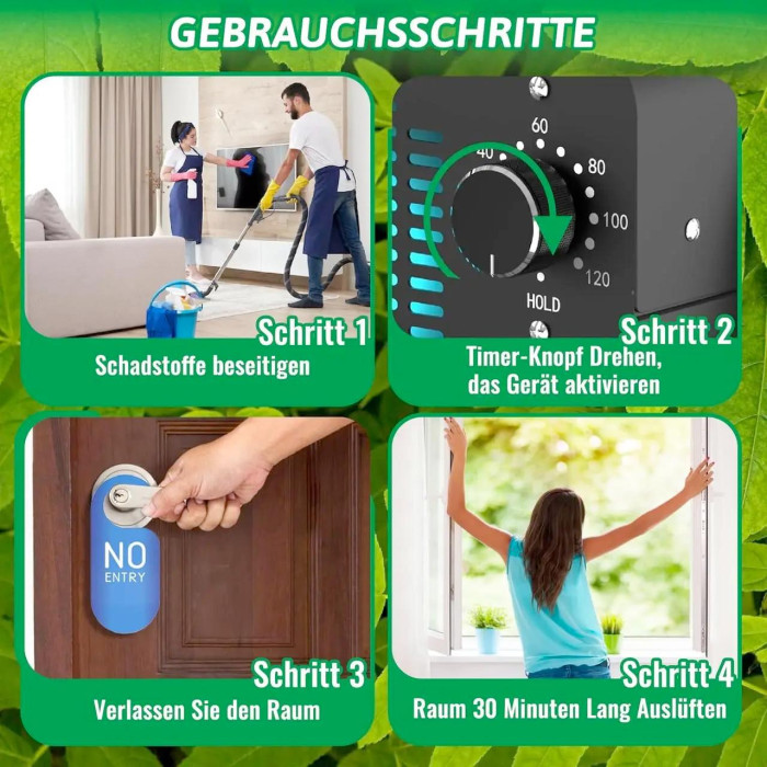 Озоновий генератор (очисник повітря) Qucship Qu-30G Black