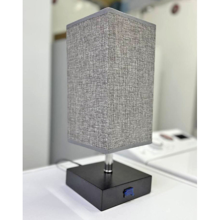 USB-ліжкова настільна лампа (Торшер) Grey Square Fab