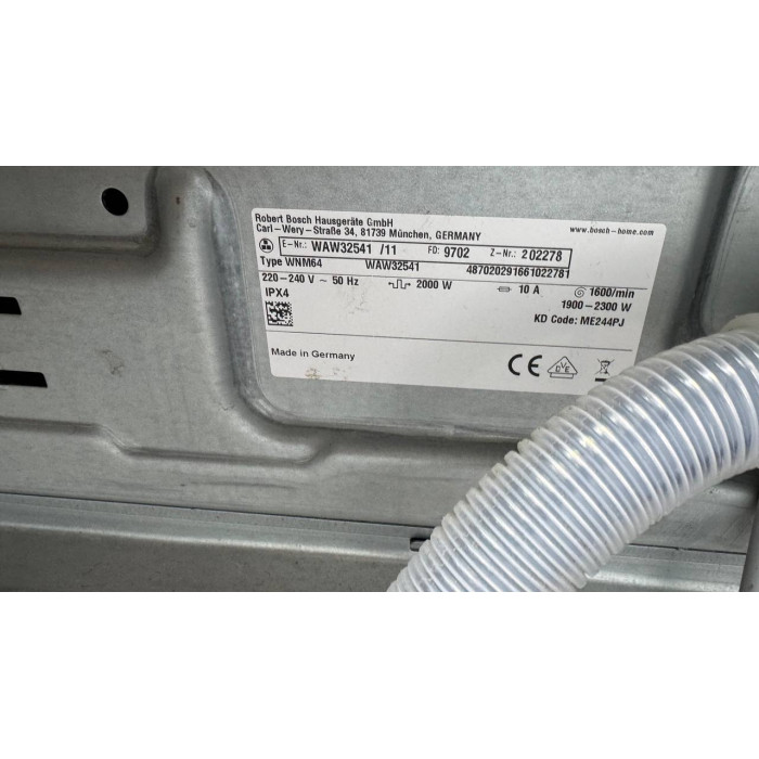 Пральна машина Bosch Serie 8 WAW32541 White Б/В