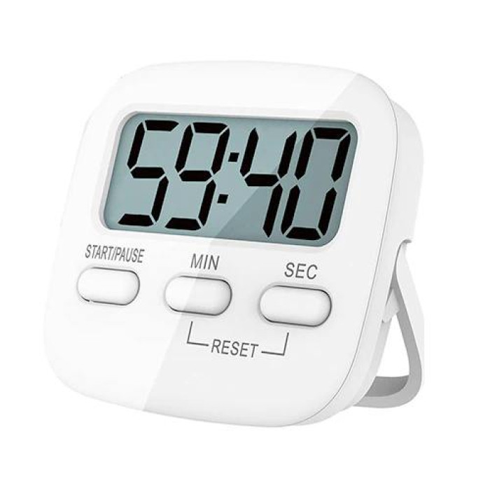 Кухонний цифровий таймер Digital Kitchen Timer White