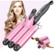 Потрійна плойка (щипці для укладання волосся) Bestope Hair Waver HE-19 Pink