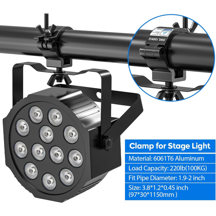 Затискачі для сценічного освітлення Stage Lights Clamps TUV SWL100KG 3PCS