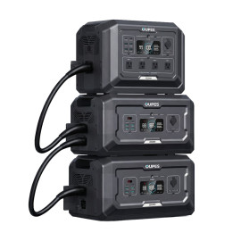 Комплект резервного живлення OUPES 3072Wh 2000W: зарядна станція OUPES Mega 1 S1 та 2 додаткові батареї OUPES S2-BAT