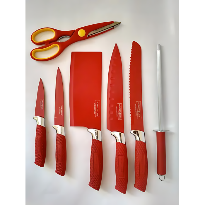 Набір кухонних ножів Royalty Line RL-RED8-W