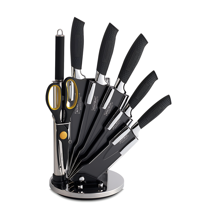 Набір кухонних ножів Royalty Line RL-BLK8-W