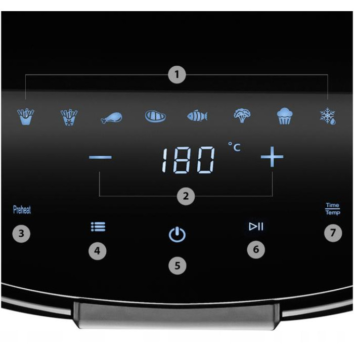 Аерофритюрниця (мультипіч) Mozano Active Fryer AGD/FRY/01 Silver
