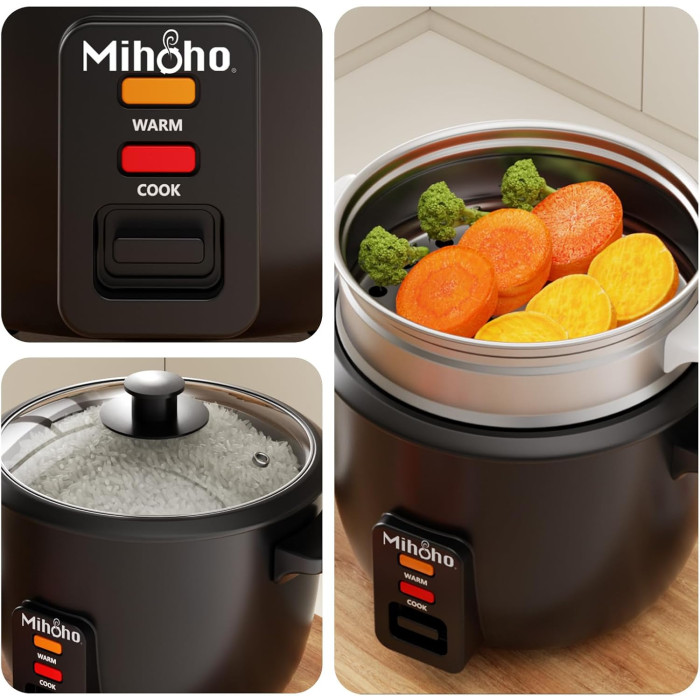 Рисоварка Mihoho HT10 з функцією пароварки Б/В