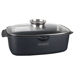 Форма (Жарівня) для випічки із кришкою Royalty Line RL-ACR32M Black