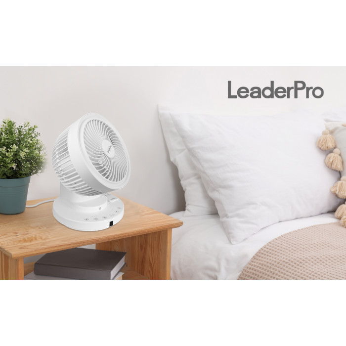 Настільний вентилятор LeaderPro FS08A White