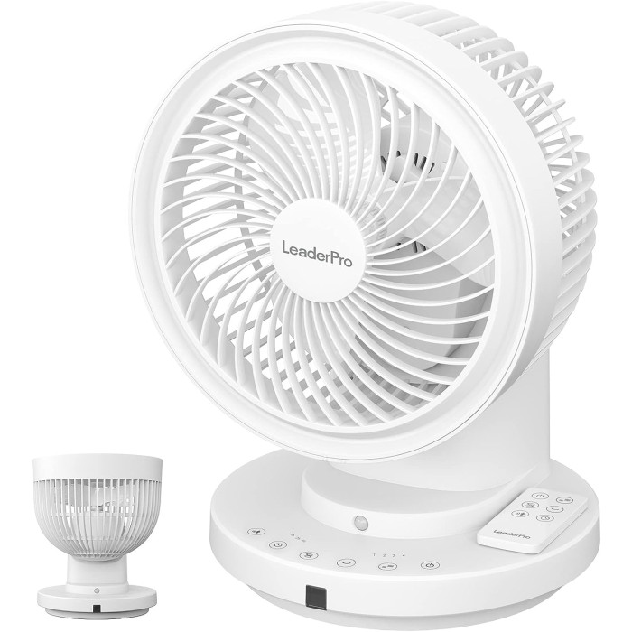 Настільний вентилятор LeaderPro FS08A White