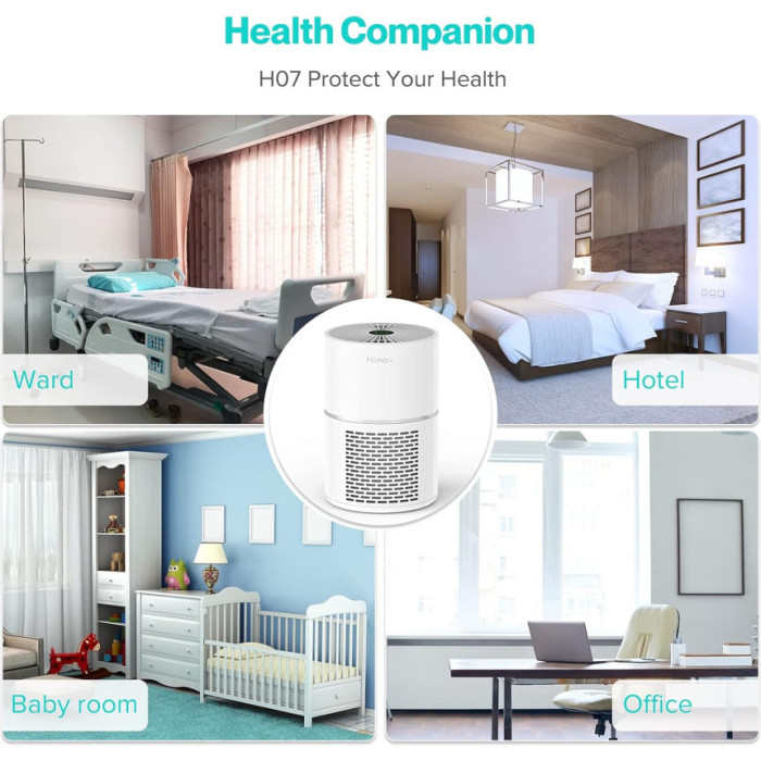 Портативний очищувач повітря HIMOX H07 White