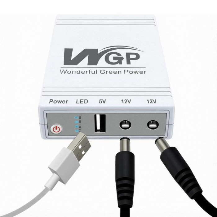 Джерело безперебійного живлення з блоком живлення Mini UPS WGP UPS103C Quick Charge 20000mAh