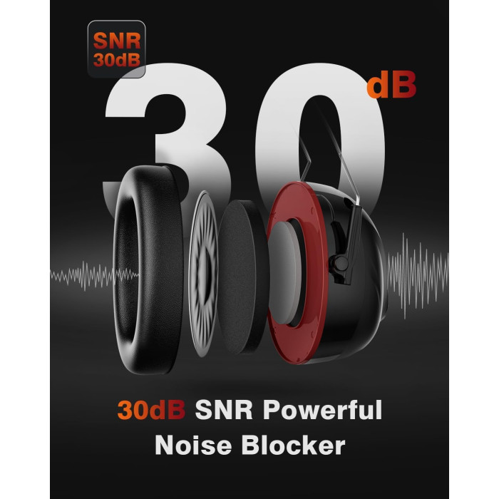 Протишумні захисні навушники Doohoeek Hearing Protector Version 6.0 Black