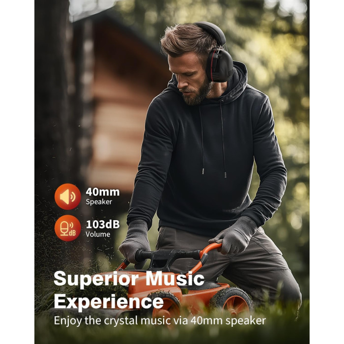 Протишумні захисні навушники Doohoeek Hearing Protector Version 6.0 Black