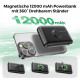 Бездротовий магнітний повербанк W16 MagSafe PowerBank 12000 мАг