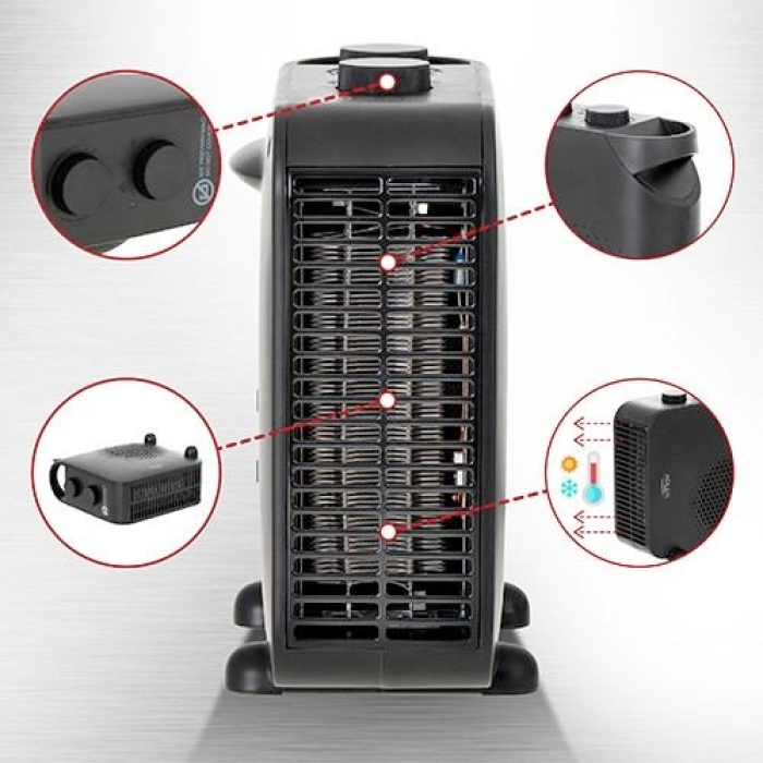 Тепловентилятор Adler AD 7725 Black