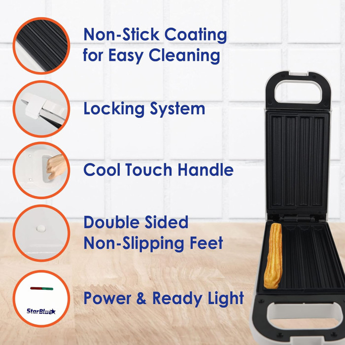 Прилад для приготування чуросів StarBlue Churro Maker StarBlue SB-SW903 White