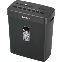 Компактний шредер для знищення документів, кредитних карток та CD-дисків Woolsche CD222P Black