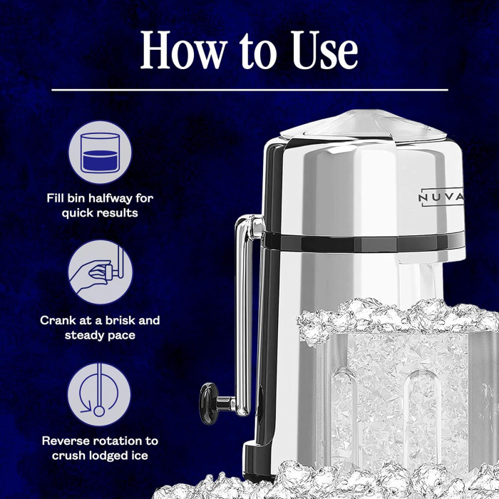 Подрібнювач льоду Nuvantee Ice Crusher