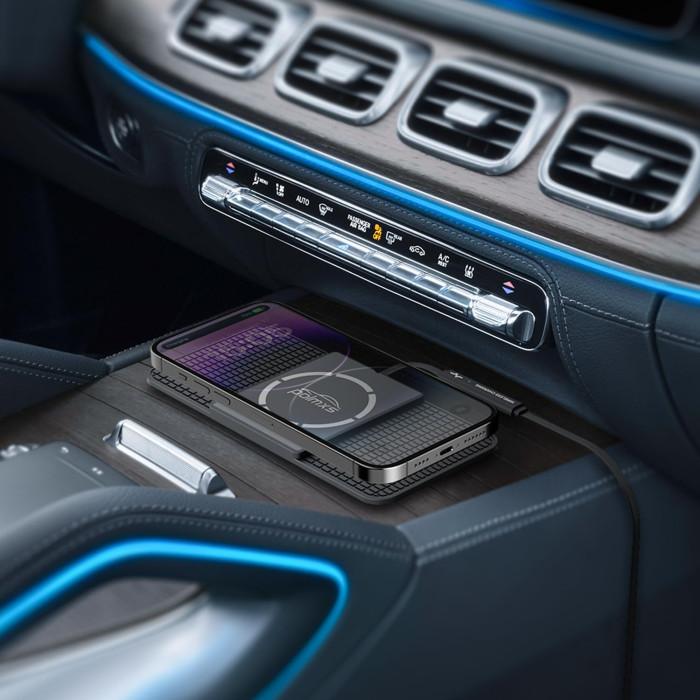 Магнітна бездротова зарядна панель POLMXS C11 Black