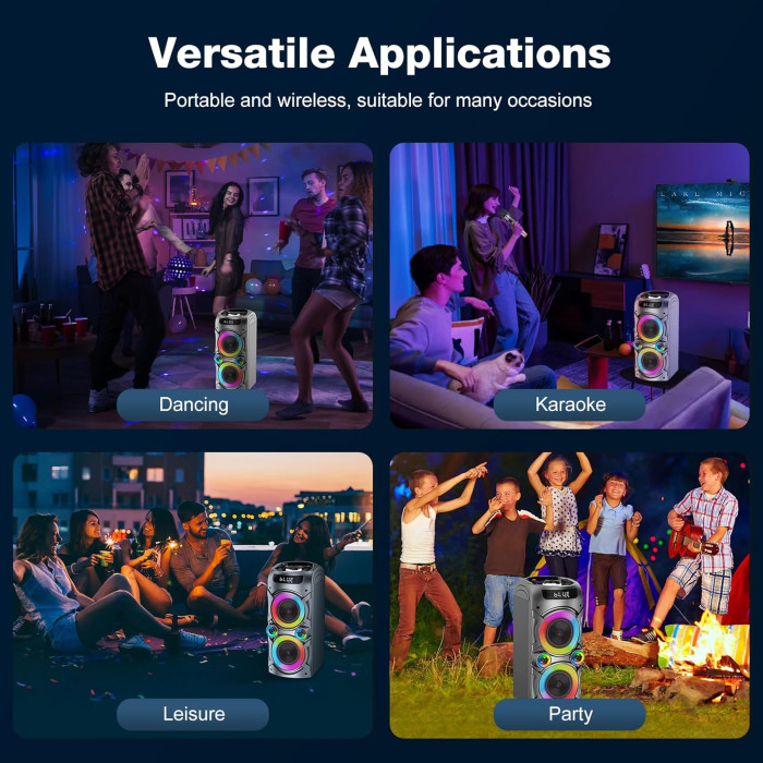 Портативна караоке система TYOTY A90 Black Б/В