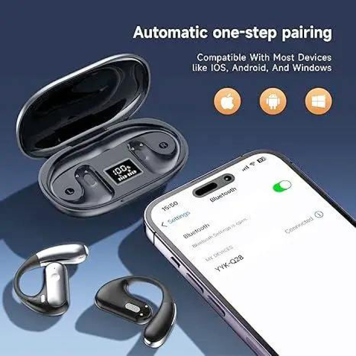 Беспроводные наушники Open-Ear Earbuds YYK-Q28 Black